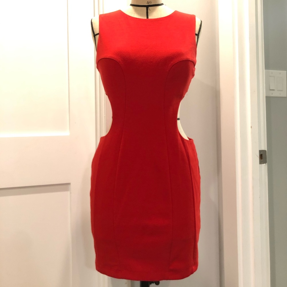 <<Little•Red•Cut-out•Dress>>